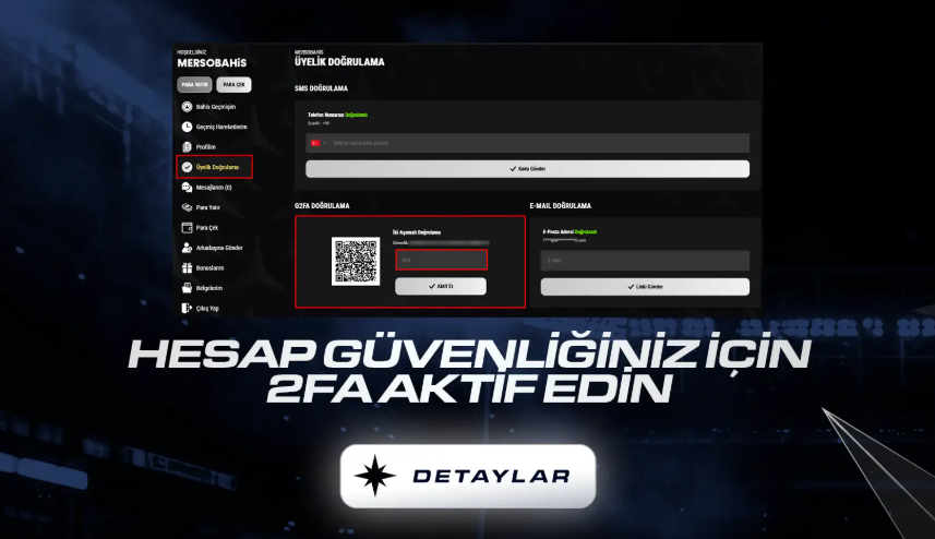 Şifre Ve Güvenlik İçin Merso Bahis Hesap Doğrulama Adımları